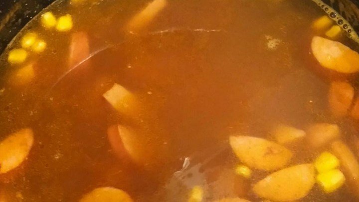 Sweet Potato, Corn, and Andouille Sausage Soup