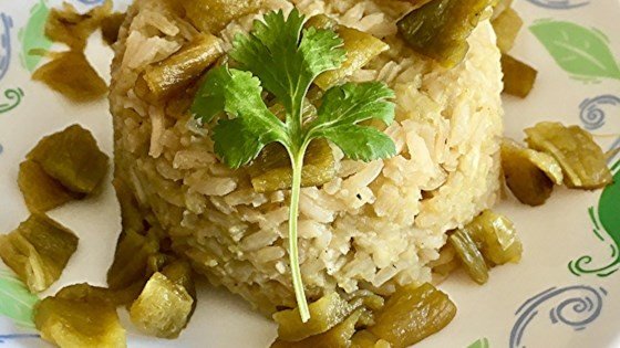 Green Rice with Poblano Chiles