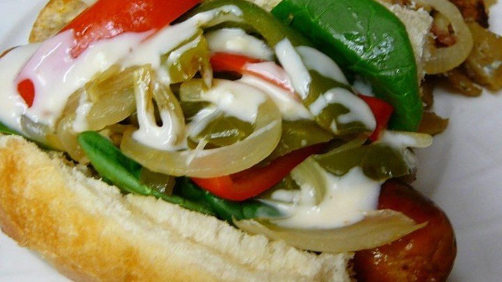 Buffalo Chicken Sausage and Pepper Sandwich download