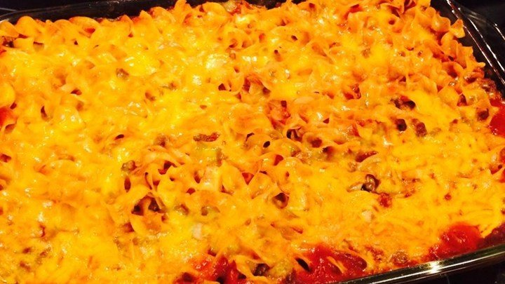 Chili Casserole with Egg Noodles download