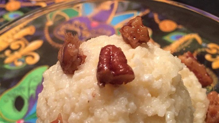 Couscous Pudding with Caramelized Pecans