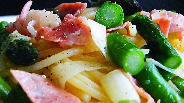 Prosciutto and Asparagus Pasta download