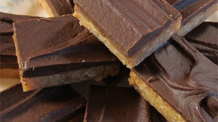 Chocolate Frosted Toffee Bars