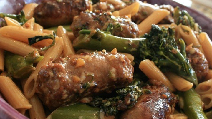Penne with Sausage and Broccoli Rabe download