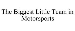 THE BIGGEST LITTLE TEAM IN MOTORSPORTS