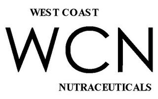 WCN WEST COAST NUTRACEUTICALS