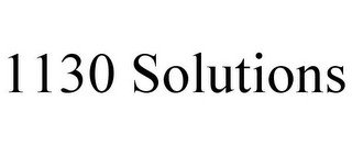 1130 SOLUTIONS