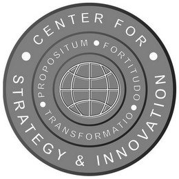CENTER FOR STRATEGY & INNOVATION FORTITUDO TRANSFORMATIO PROPOSITUM