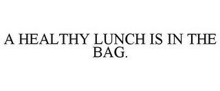 A HEALTHY LUNCH IS IN THE BAG. recognize phone