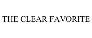THE CLEAR FAVORITE