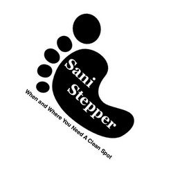 SANI STEPPER WHEN AND WHERE YOU NEED A CLEAN SPOT