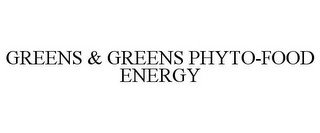 GREENS & GREENS PHYTO-FOOD ENERGY recognize phone