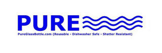 PURE PUREGLASSBOTTLE.COM (REUSABLE - DISHWASHER SAFE - SHATTER RESISTANT)