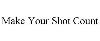 MAKE YOUR SHOT COUNT
