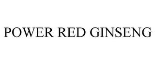 POWER RED GINSENG