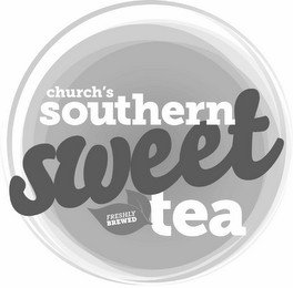 CHURCH'S SOUTHERN SWEET FRESHLY BREWED TEA recognize phone