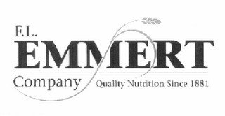 F. L. EMMERT COMPANY QUALITY NUTRITION SINCE 1881