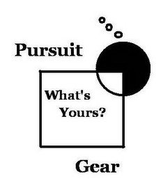 PURSUIT GEAR WHAT'S YOURS?