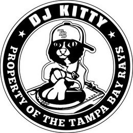 TB DJ KITTY PROPERTY OF THE TAMPA BAY RAYS
