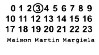 MAISON MARTIN MARGIELA AND THE NUMBERS 0-23
