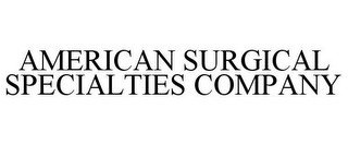 AMERICAN SURGICAL SPECIALTIES COMPANY