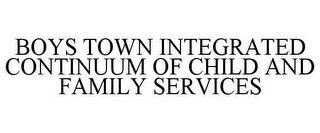 BOYS TOWN INTEGRATED CONTINUUM OF CHILD AND FAMILY SERVICES recognize phone