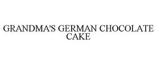 GRANDMA'S GERMAN CHOCOLATE CAKE