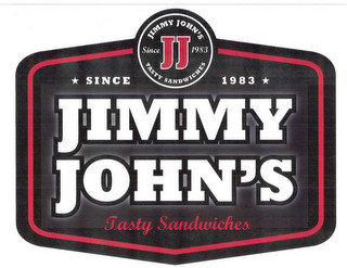 JJ SINCE 1983 JIMMY JOHN'S TASTY SANDWICHES SINCE 1983 JIMMY JOHN'S TASTY SANDWICHES