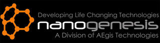 DEVELOPING LIFE CHANGING TECHNOLOGIES NANOGENESIS A DIVISION OF AEGIS TECHNOLOGIES