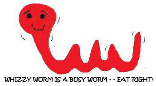 WHIZZY WORM IS A BUSY WORM - - EAT RIGHT! recognize phone
