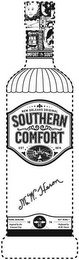 SOUTHERN COMFORT NEW ORLEANS ORIGINAL EST 1874 M.W. HERON NONE GENUINE BUT MINE, INSPIRED BY THE CRESCENT CITY PERFECTED BY M.W. HERON SC 18 74