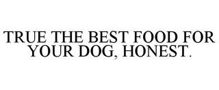 TRUE THE BEST FOOD FOR YOUR DOG, HONEST. recognize phone