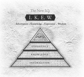 THE NEW I.Q. I.K.E.W. INFORMATION. KNOWLEDGE. EXPERIENCE. WISDOM WISDOM EXPERIENCE KNOWLEDGE INFORMATION