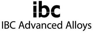 IBC IBC ADVANCED ALLOYS
