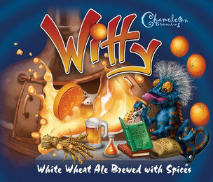 WITTY CHAMELEON BREWING WHITE WHEAT ALE BREWED WITH SPICES MOLECULAR BEER THEORY GRAINS OF PARADISE