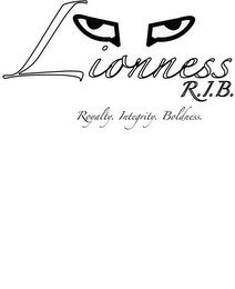LIONNESS R.I.B. ROYALTY. INTEGRITY. BOLDNESS. recognize phone