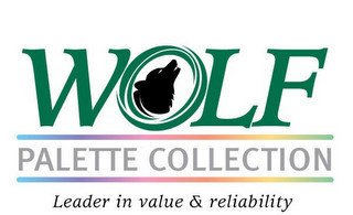 WOLF PALETTE COLLECTION LEADER IN VALUE & RELIABILITY