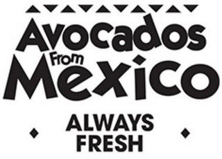 AVOCADOS FROM MEXICO ALWAYS FRESH recognize phone