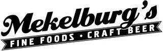 MEKELBURG'S FINE FOODS · CRAFT BEER recognize phone