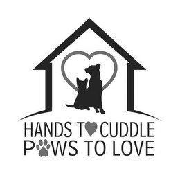 HANDS TO CUDDLE PAWS TO LOVE
