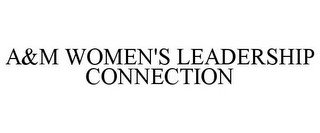 A&M WOMEN'S LEADERSHIP CONNECTION