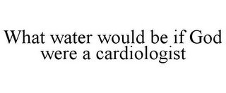 WHAT WATER WOULD BE IF GOD WERE A CARDIOLOGIST recognize phone
