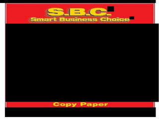S.B.C. SMART BUSINESS CHOICE COPY PAPER