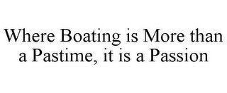 WHERE BOATING IS MORE THAN A PASTIME, IT IS A PASSION