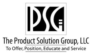 THE PRODUCT SOLUTION GROUP, LLC PSG TO OFFER, POSITION, EDUCATE AND SERVICE recognize phone