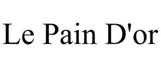 LE PAIN D'OR