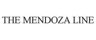THE MENDOZA LINE