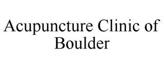 ACUPUNCTURE CLINIC OF BOULDER