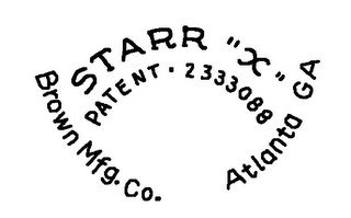 STARR "X" PATENT 2333088 BROWN MFG. CO. ATLANTA GA recognize phone