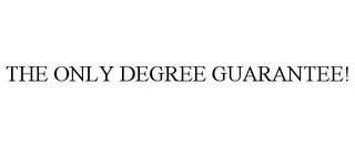THE ONLY DEGREE GUARANTEE!